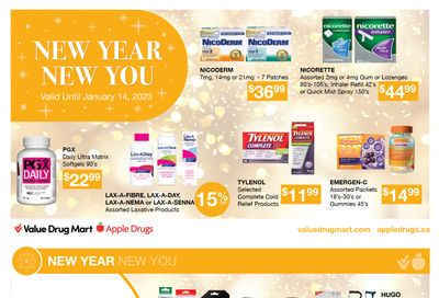Apple Drugs Flyer January 1 to 14