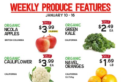 Pomme Natural Market Weekly Produce Flyer January 10 to 16