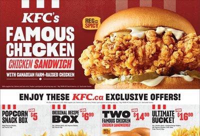 KFC Canada Coupon (British Columbia) Valid until March 5