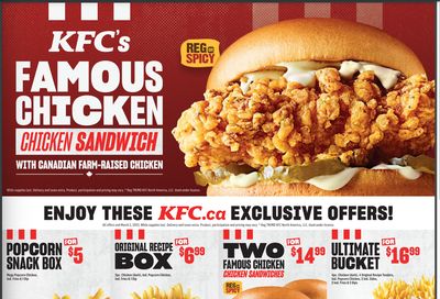 KFC Canada Coupon (Ontario) Valid until March 5