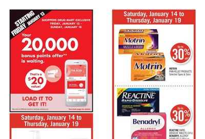 Shoppers Drug Mart (ON) Flyer January 14 to 19