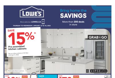 Lowe's (ON) Flyer January 12 to 18