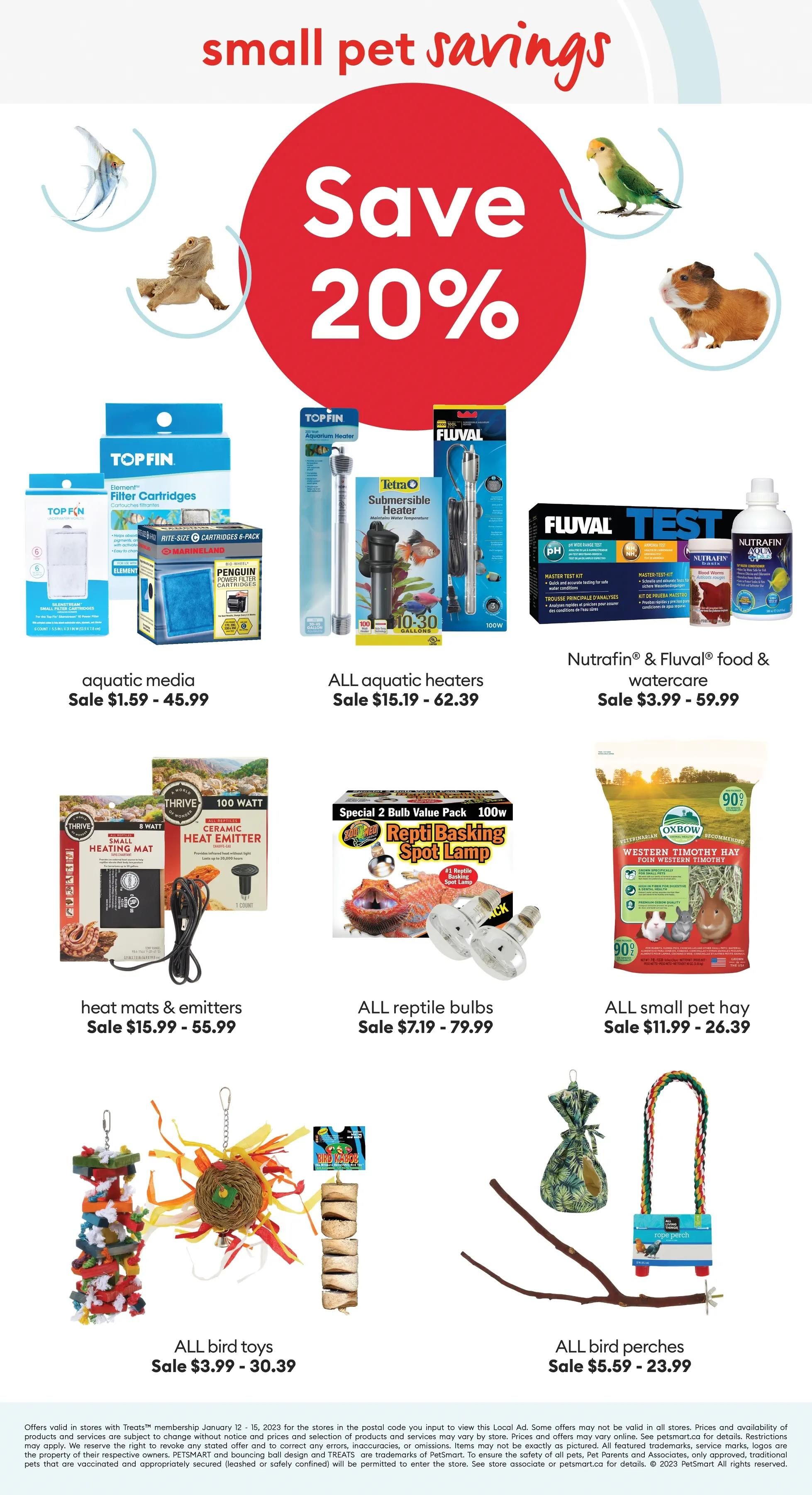 PetSmart 4-Day Sale Flyer January 12 to 15