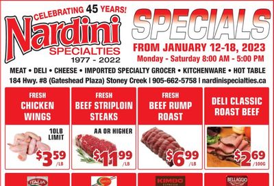 Nardini Specialties Flyer January 12 to 18