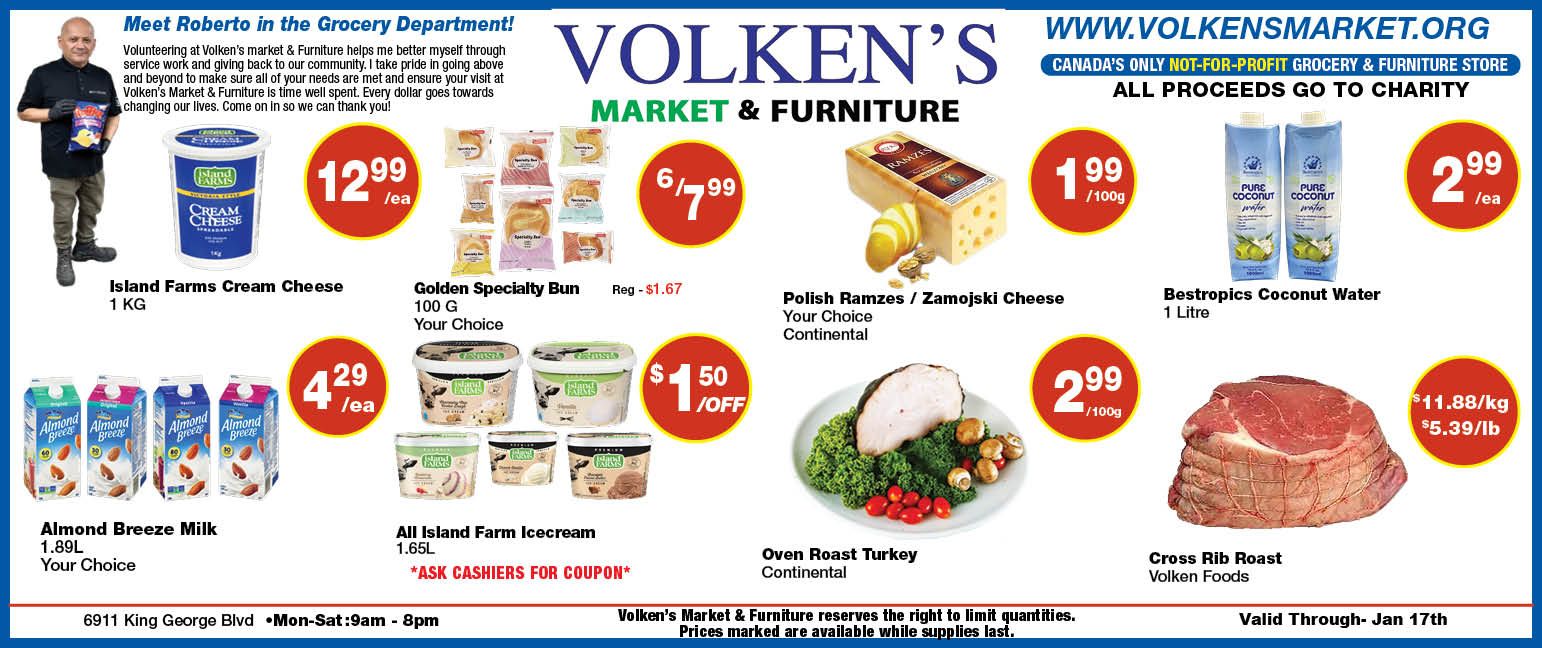 Volken's Market & Furniture Flyer January 11 to 17