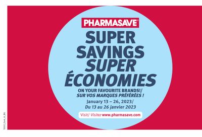 Pharmasave (NB) Super Savings Flyer January 13 to 26