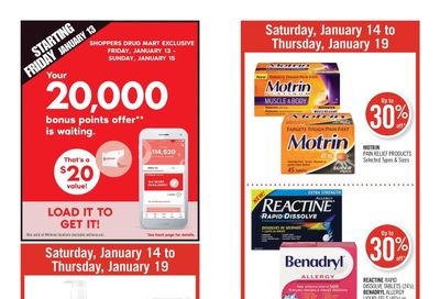 Shoppers Drug Mart (West) Flyer January 14 to 19