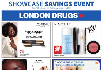 London Drugs Showcase Savings Event Flyer January 13 to 25