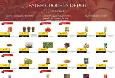 Fateh Grocery Depot Flyer January 12 to 18