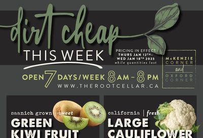 The Root Cellar Flyer January 12 to 18