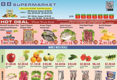 88 Supermarket Flyer January 12 to 18