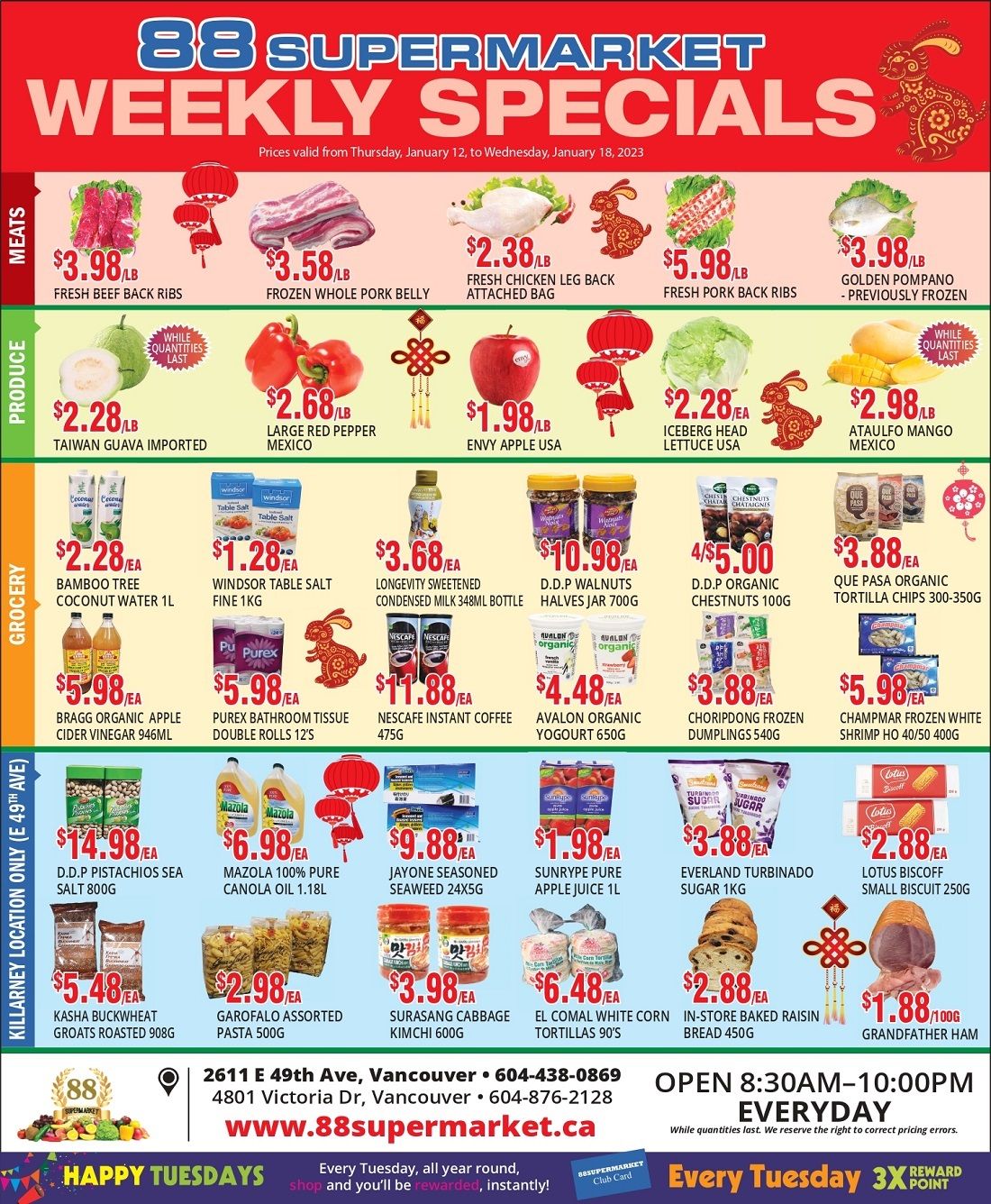88 Supermarket Flyer January 12 to 18