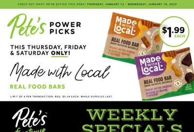 Pete's Fine Foods Flyer January 12 to 18