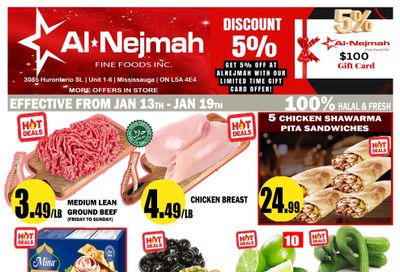 Alnejmah Fine Foods Inc. Flyer January 13 to 19