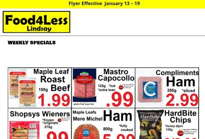 Food 4 Less (Lindsay) Flyer January 13 to 19