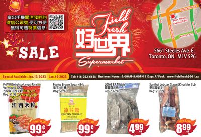 Field Fresh Supermarket Flyer January 13 to 19