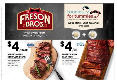 Freson Bros. Flyer January 20 to 26