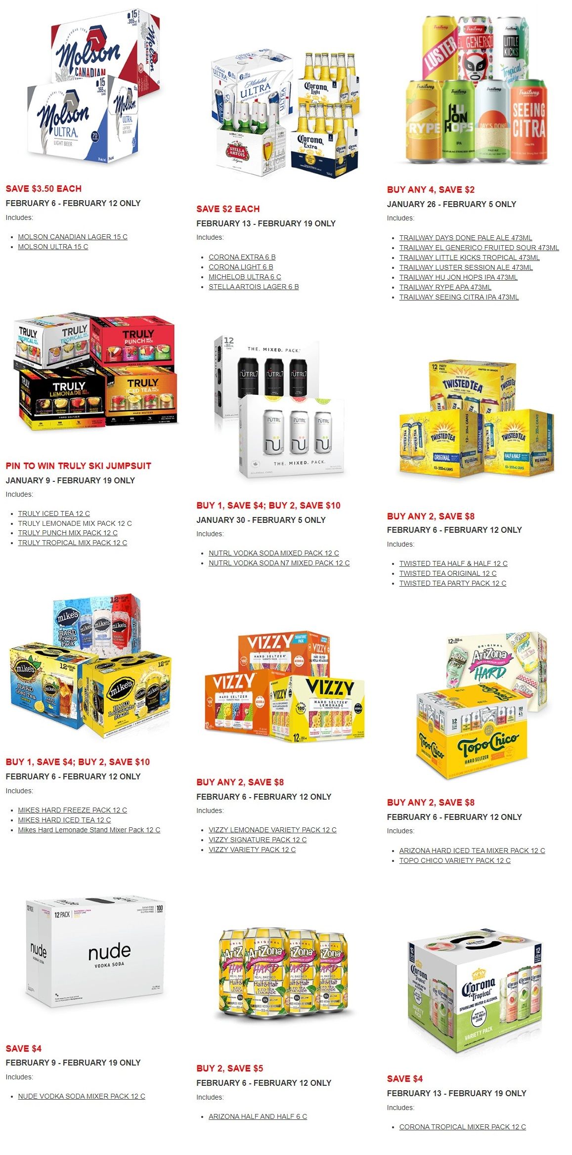Alcool NB Liquor Hot Deals Flyer January 9 to February 19