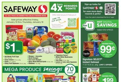 Safeway (MD, VA) Weekly Ad Flyer Specials January 13 to January 19, 2023