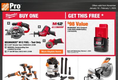 Home Depot Pro Flyer January 19 to February 1