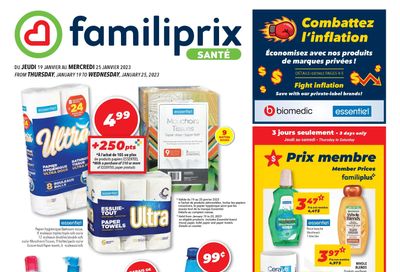 Familiprix Sante Flyer January 19 to 25