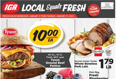 IGA (IN) Weekly Ad Flyer Specials January 11 to January 17, 2023