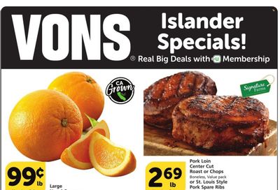 Vons (CA) Weekly Ad Flyer Specials January 11 to January 17, 2023