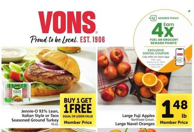 Vons (CA) Weekly Ad Flyer Specials January 11 to January 17, 2023