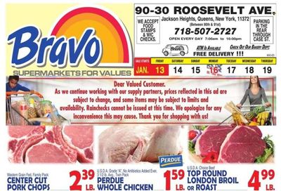Bravo Supermarkets (CT, FL, MA, NJ, NY, PA) Weekly Ad Flyer Specials January 13 to January 19, 2023