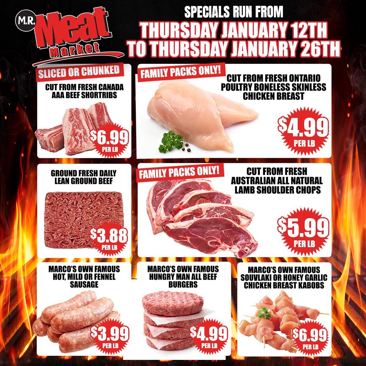 M.R. Meat Market Flyer January 19 to 26