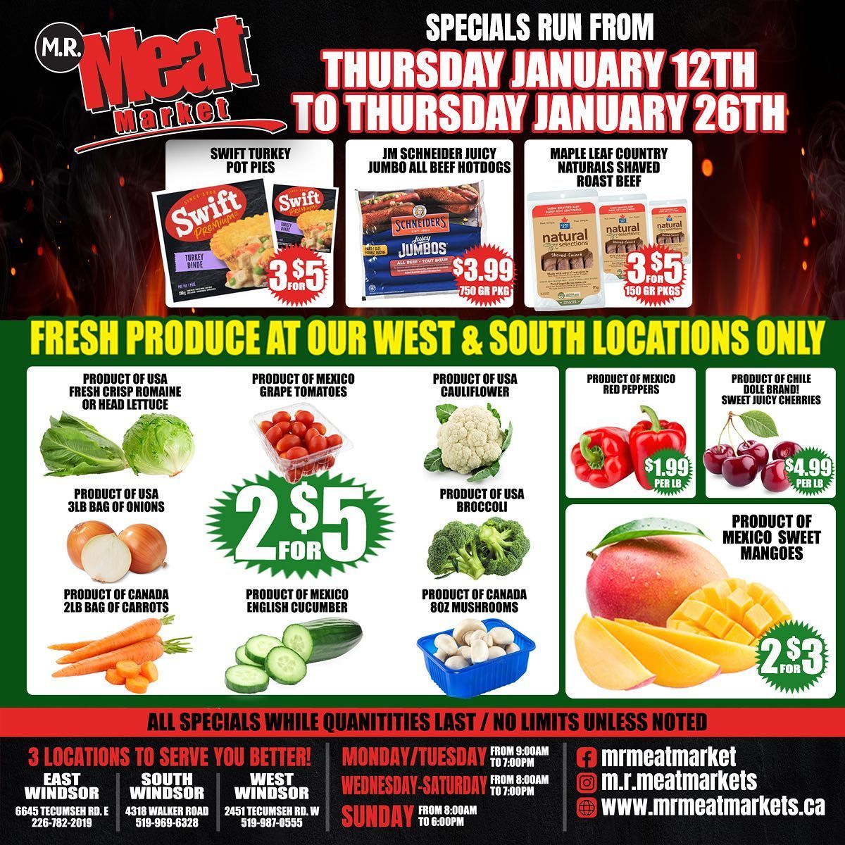 M.R. Meat Market Flyer January 19 to 26