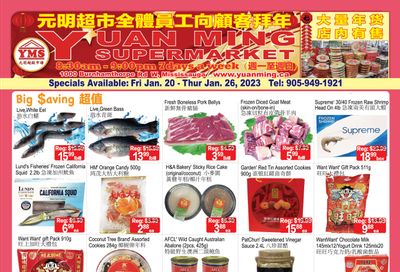 Yuan Ming Supermarket Flyer January 20 to 26