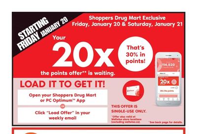 Shoppers Drug Mart (West) Flyer January 21 to 26