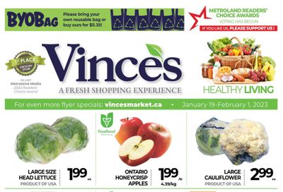 Vince's Market Flyer January 19 to February 1