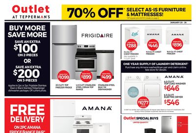 Outlet at Tepperman's Flyer January 20 to 26