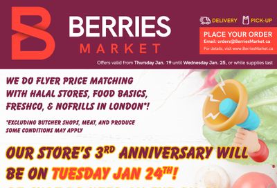 Berries Market Flyer January 19 to 25