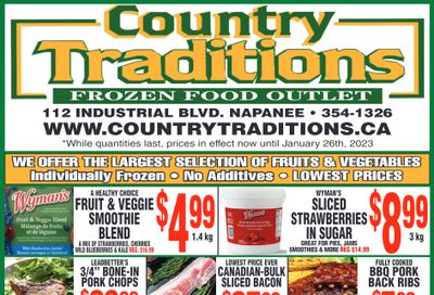 Country Traditions Flyer January 19 to 26
