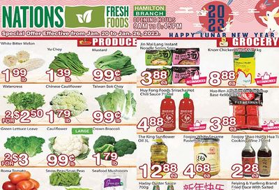 Nations Fresh Foods (Hamilton) Flyer January 20 to 26