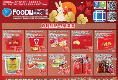FoodyMart (HWY7) Flyer January 20 to 26