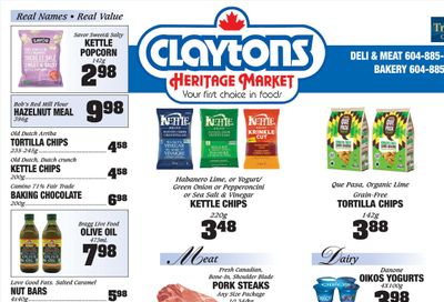 Claytons Heritage Market Flyer January 20 to 26