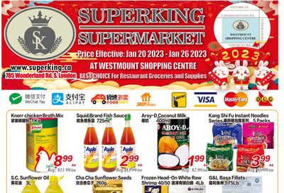Superking Supermarket (London) Flyer January 20 to 26