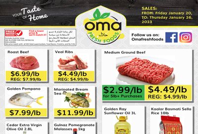 Oma Fresh Foods Flyer January 20 to 26