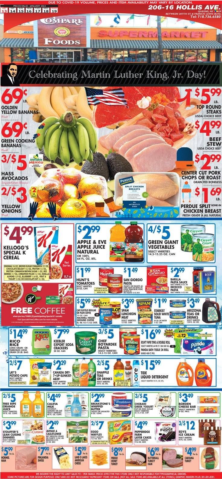 Compare Foods (NY) Weekly Ad Flyer Specials January 13 to January 19, 2023