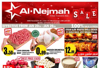 Alnejmah Fine Foods Inc. Flyer January 20 to 26