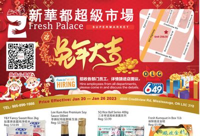 Fresh Palace Supermarket Flyer January 20 to 26
