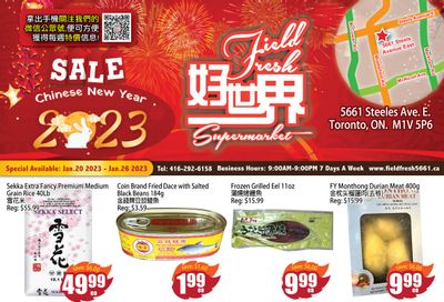 Field Fresh Supermarket Flyer January 20 to 26