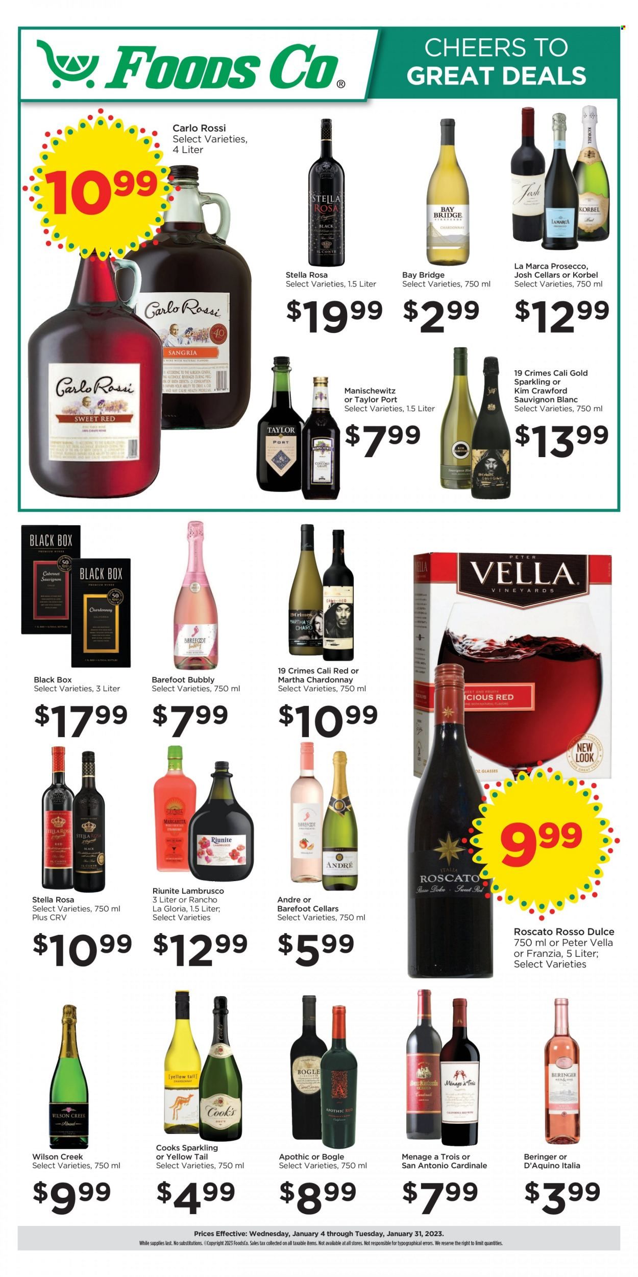 Foods Co (CA, OH, VA) Weekly Ad Flyer Specials January 4 to January 31, 2023
