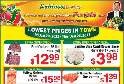 Fruiticana (Edmonton) Flyer January 20 to 26