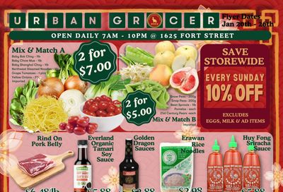 Urban Grocer Flyer January 20 to 26