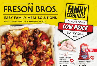Freson Bros. Family Essentials Flyer January 27 to February 23